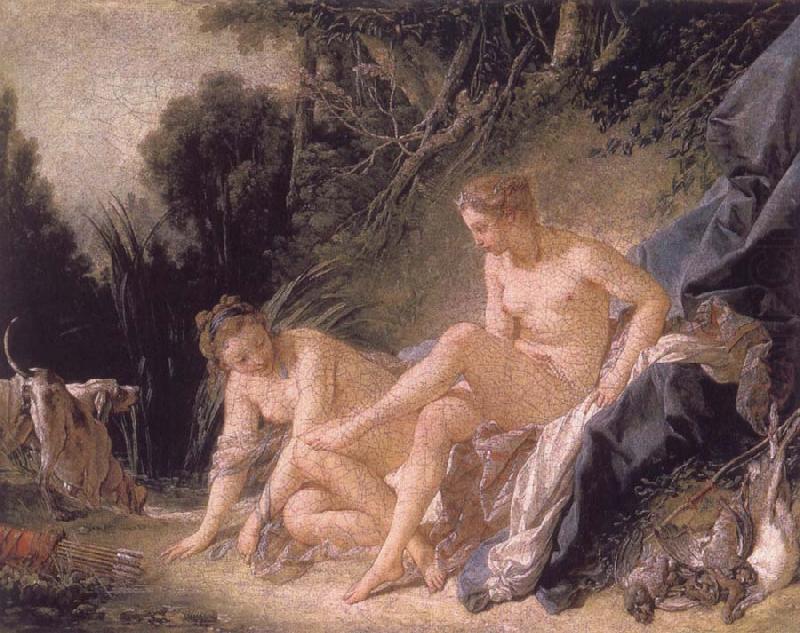 Francois Boucher Diana Resting after her Bath china oil painting image